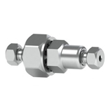 Stainless Steel Bulkhead Union Assembly ZDV .020 thru hole